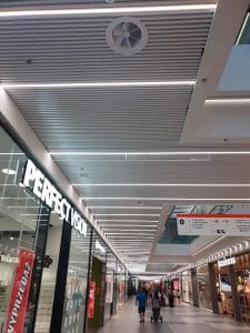 Diffusers In Malls AX6 Adjustable Round Swirl Diffusers Shopping Mall | EffectiV HVAC