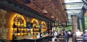 Black KAM-D Nozzle Jet Diffusers mounted on duct in a whiskey bar