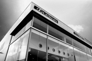KAM-W Jet Diffuser Lexus Car Dealer Large Windowed Black and White Shot