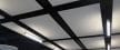 Black LSD High Induction Slot Diffusers Between Acoustical Panels - Cegep St-Hyacinthe