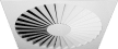 RXO-S Square Steel Swirl Diffuser Face
