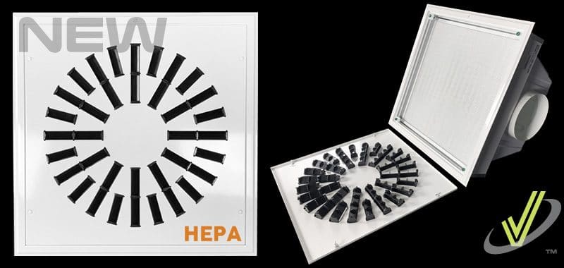 New Product: High Induction Swirl Diffuser with HEPA Filter AXO-HEPA