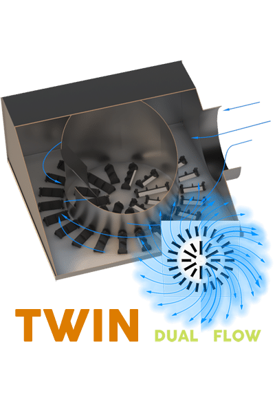 AXO-TWIN High Induction Swirl Diffuser for VAV Systems | EffectiV HVAC