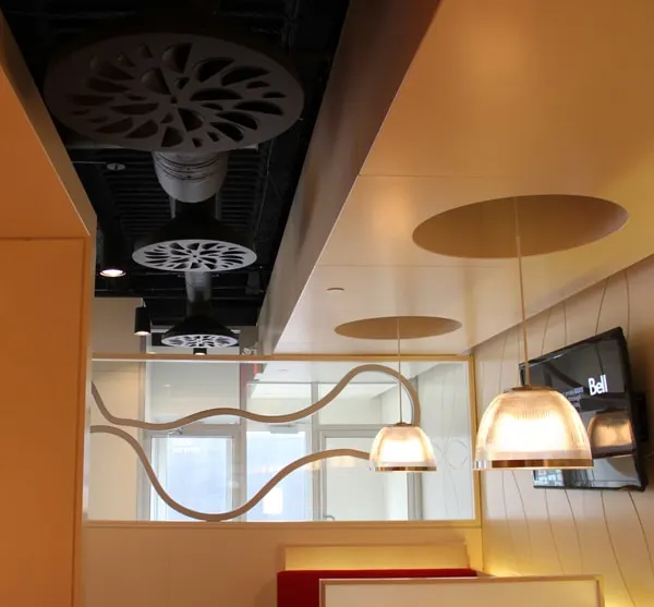 NEX-C Painted Black With Conical Plenum Exposed Duct