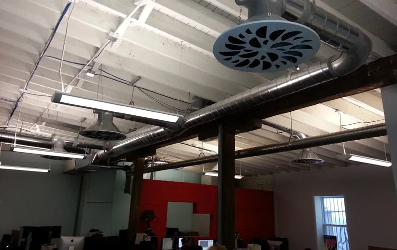 NEX-C Painted Grey with Night Elements and PERFAIR-CT Exposed Duct