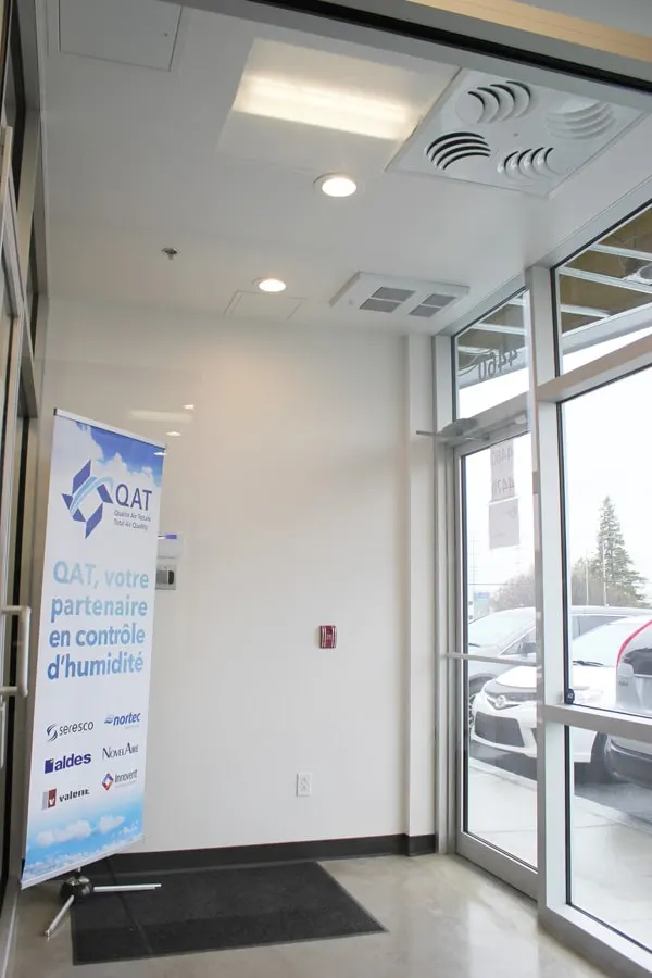 PLAY-S installed in entrance ceiling - New QAT Offices