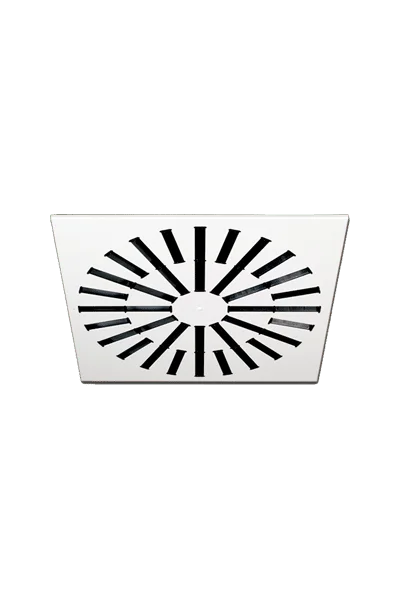 AXO-S High Induction Adjustable Vanes Square Swirl Diffuser