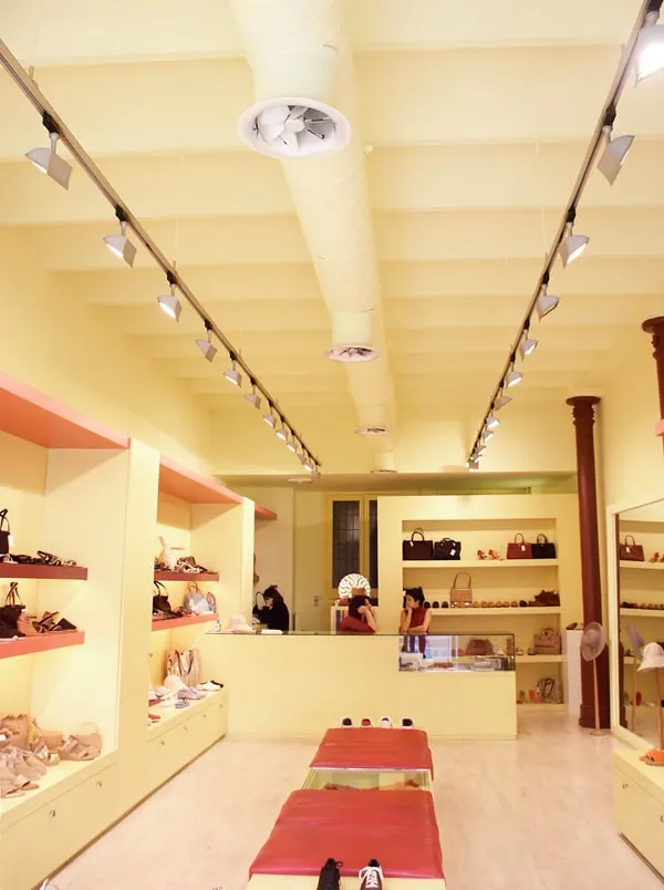 AX6 Adjustable Swirl Diffuser Store Ceiling