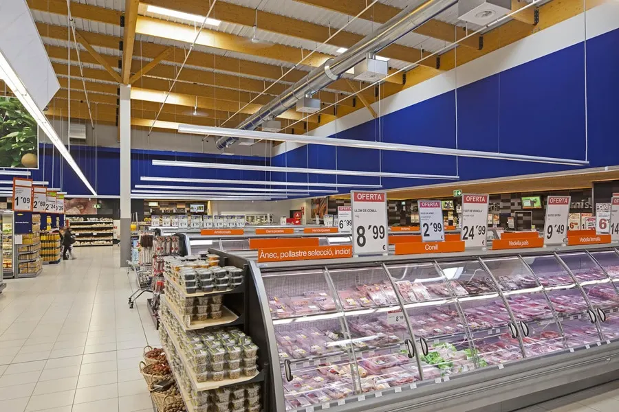 AX6-MOD Adjustable Swirl Diffuser Supermarket High Ceiling