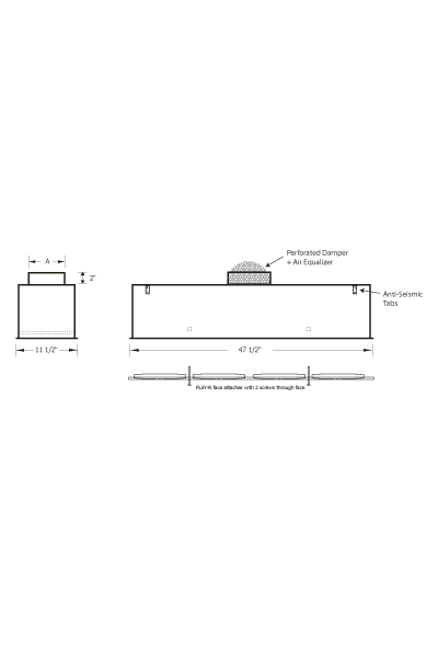 PERFAIR-RS High Performance Plenum for Rectangular Diffusers