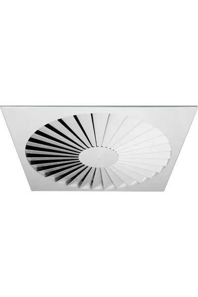 RXO-S Square Steel Swirl Diffuser Face