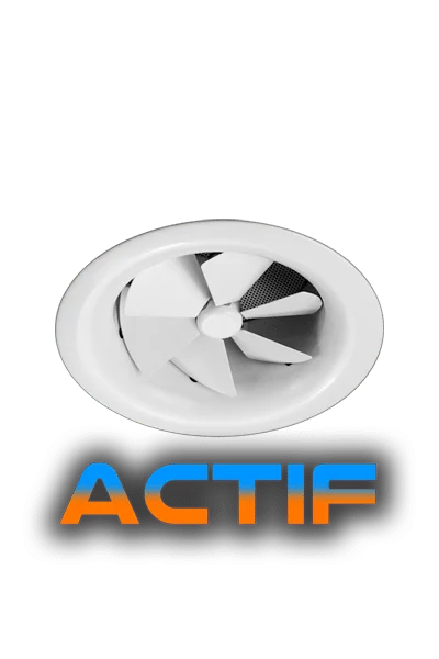 AX6-ACTIF Round Swirl Thermal Diffuser