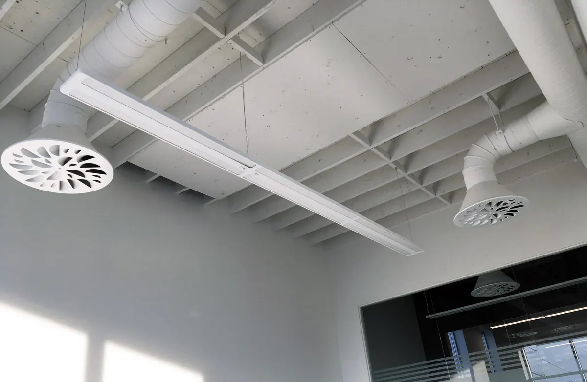 NEX-C with PERFAIR-CT plenums installed in Genecor consulting engineers' new office