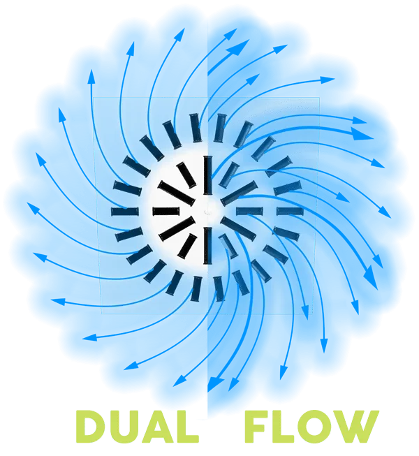 Dual Flow Diffuser for VAV Systems
