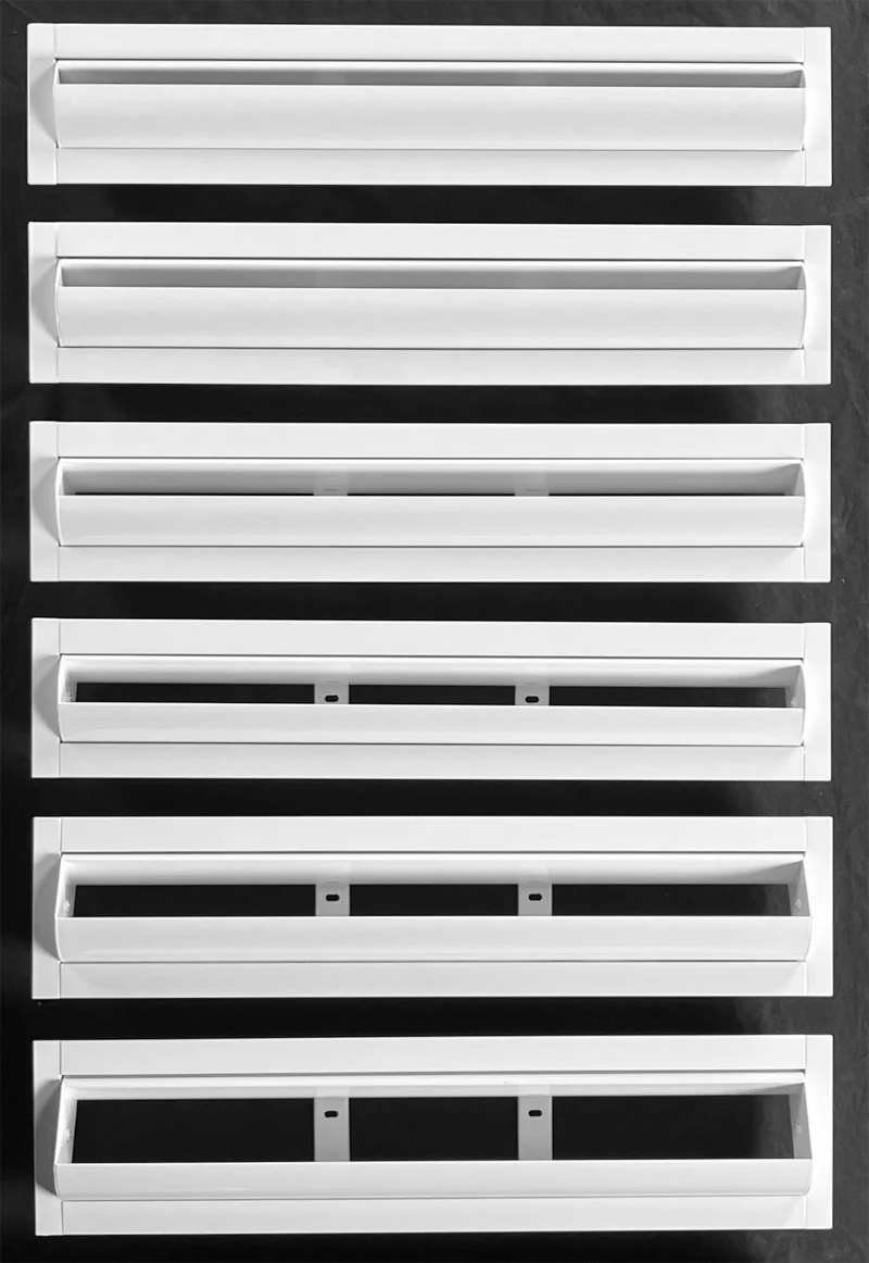 KOBE Long Throw Linear Jet Diffuser is available in 6 different slot widths