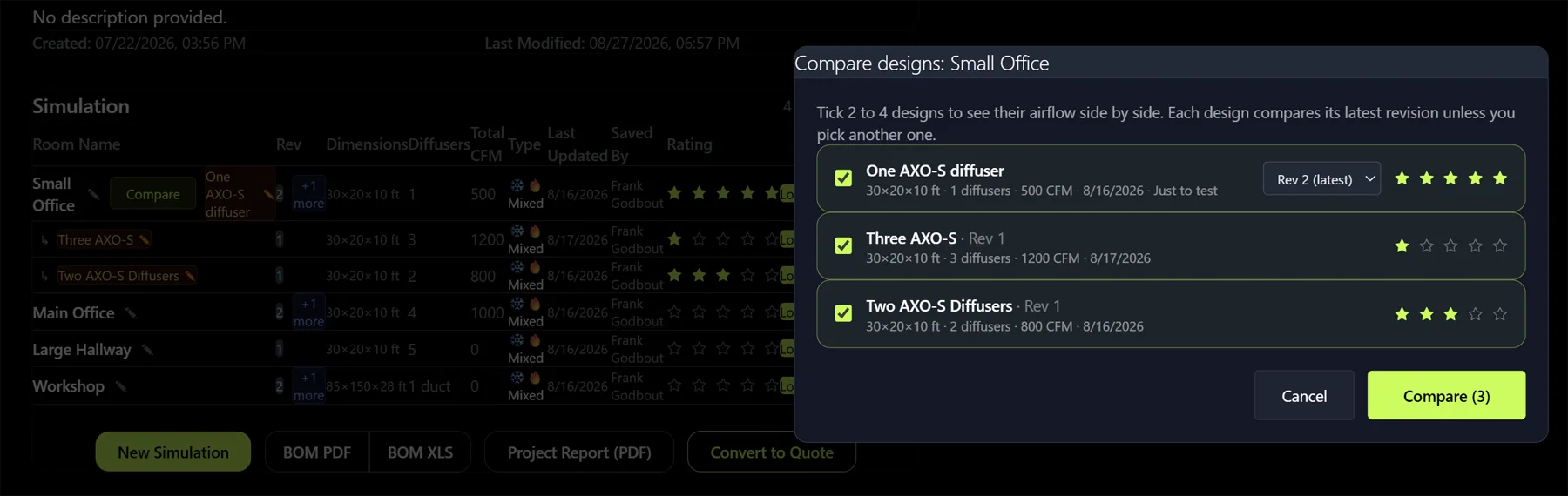 Export the report