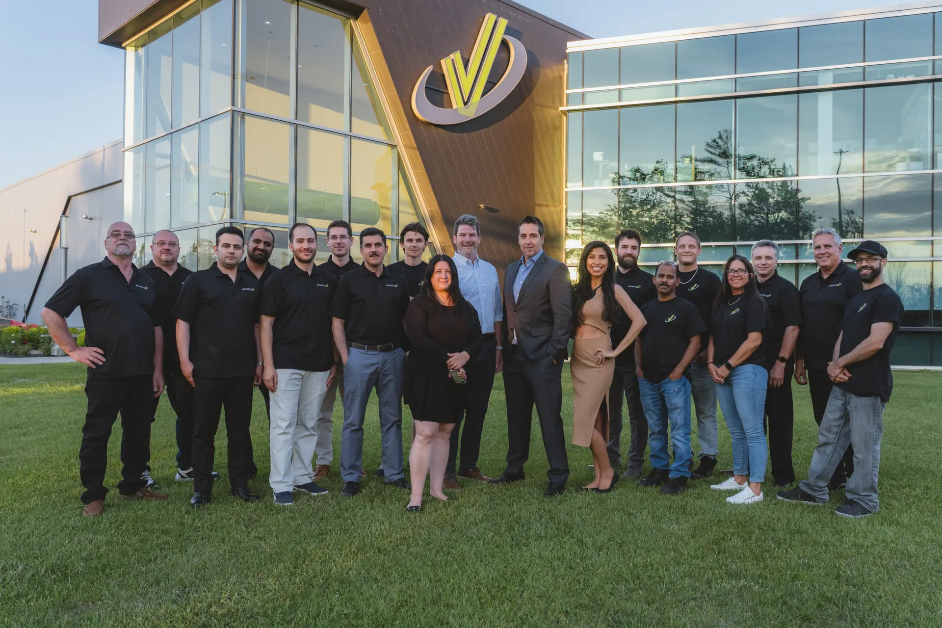 The EffectiV team in front of our headquarters in Blainville, Québec.