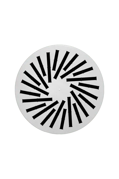 AXO-CY Radial Inclined Vanes Adjustable Round Swirl Diffuser