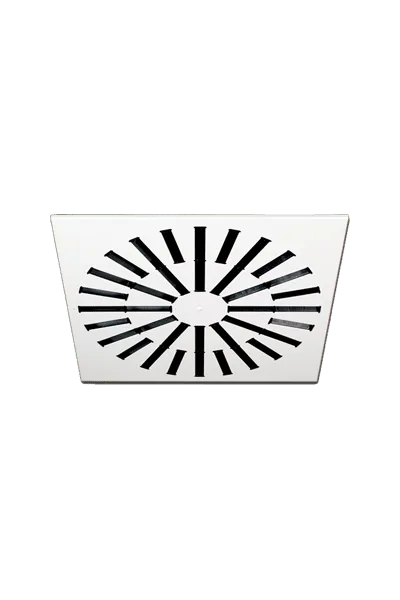 AXO-S High Induction Adjustable Vanes Square Swirl Diffuser