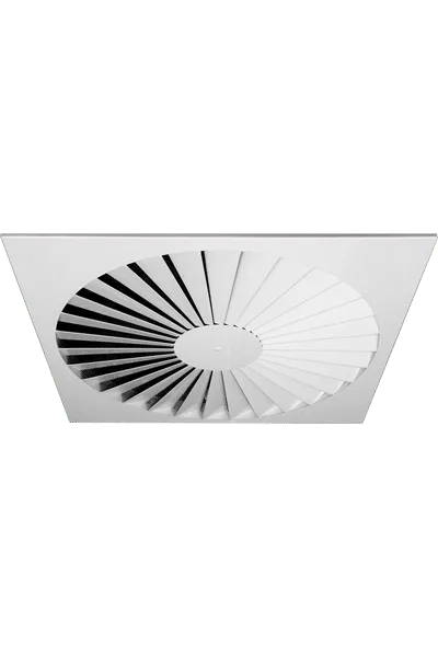 RXO-S Square Steel Swirl Diffuser Face
