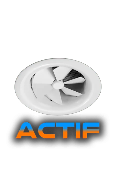 AX6-ACTIF Round Swirl Thermal Diffuser