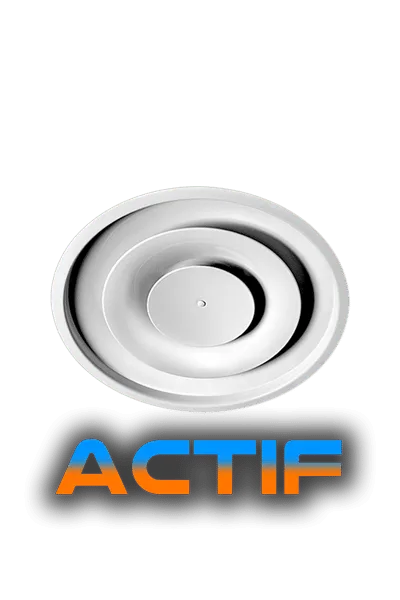 DCG-ACTIF Aluminum Thermodynamic Round Diffuser